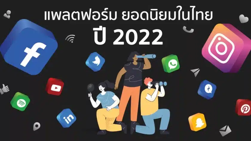 แพลตฟอร์ม Social Media ยอดนิยมในปี 2022
